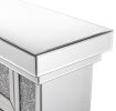 W 47 inch X D 12.6 inch X H 41.7 inch Acrylic diamond mirror mantelpiece, separate mantelpiece Built-in filling: acrylic high imitation drill, 1500 W